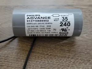 (1 Qty) Condensador Seco PHILIPS ADVANCE 913710666902 35MF 240V 50/60 Hz - Imagen 1 de 2