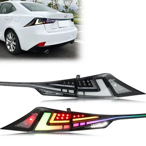 LED RGB Sequential Tail Lights for Lexus IS250 IS350 IS200t IS300 14-19 Lamps - Picture 1 of 5