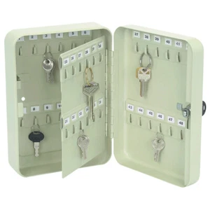 STORE HOUSE Harbor Freight 48 Hook Metal Key Storage Box Locking Wall Mount NEW - Picture 1 of 1