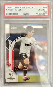 2019-20 Topps Chrome UCL Kang-In Lee #99 RC PSA 10 PSG South Korea - Picture 1 of 2