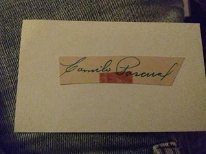 Minnesota Twins Camilo Pascual Signed Mounted Cut Autograph Index Card - Picture 1 of 1