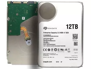 Seagate Enterprise 12TB Internal HDD 3.5" SATA3 ST12000NM0127 PC CCTV NAS XBOX - Picture 1 of 1