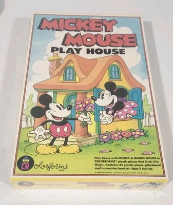 Casa de Juego Disney Mickey Mouse Colorforms Nuevo En Caja Juego Sellado Foto 1 de 4
