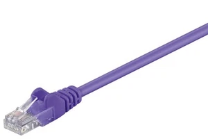 10x CAT 6 Netzwerkkabel, U/UTP; CAT 6-0025 U/UTP VIOLETT 0.25m SB - Bild 1 von 1
