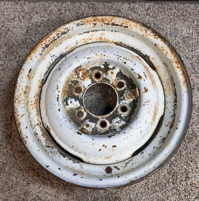 Chevrolet GMC Truck 1950s 1960s rueda de acero 16x5/6 orejetas/3 clips Foto 1 de 4