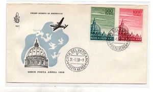 Vaticano FDC Venetia 1958 P.A. Cupola II non viaggiata - Picture 1 of 1