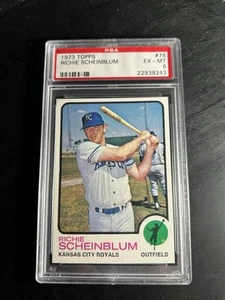 1973 Topps #78 Richie Scheinblum PSA 6 Kansas City Royals - Picture 1 of 2