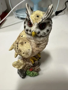 Eule thront auf einem Baumstumpf Regal Sitter 4" - Bild 1 von 6
