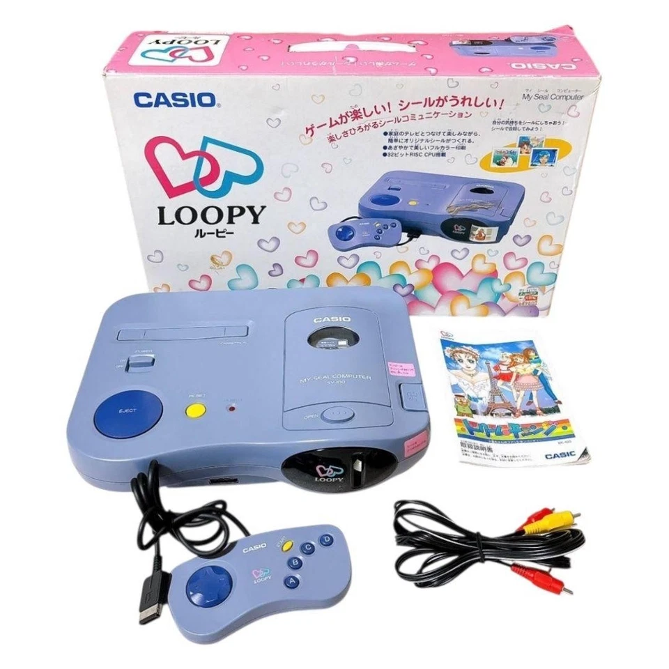 CONJUNTO de consola de juegos CASIO LOOPY My Seal Computer SV100 - Japón 240927 Foto 1 de 4