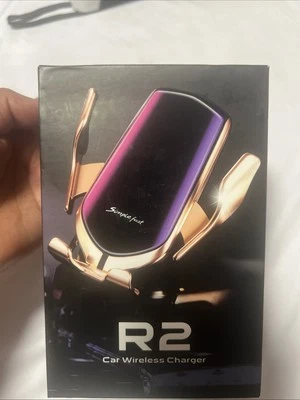 Умный датчик беспроводное автомобильное зарядное устройство модель R2,10 Вт Qi быстрая зарядка автоматический зажим - Изображение 1 из 4