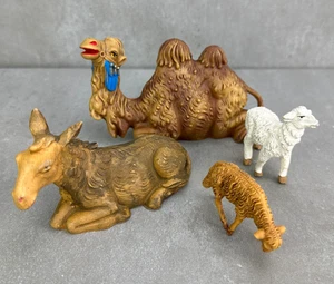 Vintage Fontanini Donkey Camel Sheep Figurine Nativity Italy Replacement Piece - Picture 1 of 14