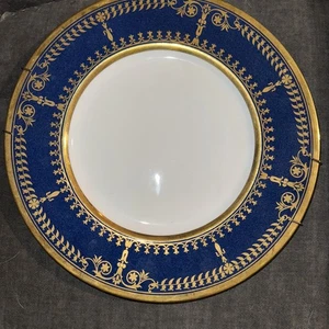Spode Copeland Cobalt Blue And Gold Dinner Plate - Picture 1 of 2