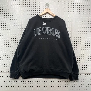 John Galt Los Angeles California Sweatshirt Womens One Size Black 26x27.5 - Picture 1 of 14