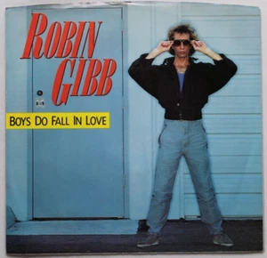 ROBIN GIBB BOYS DO FALL IN LOVE / DIAMONDS 45 7" SINGLE PICTURE SLEEVE EX - Picture 1 of 2