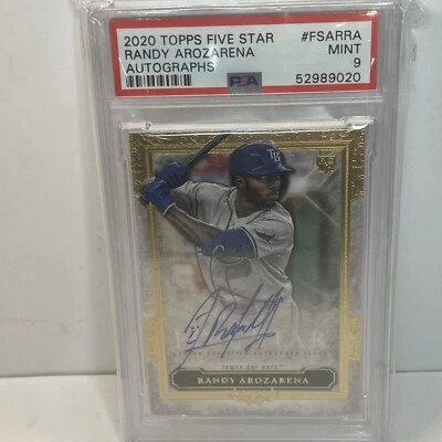 2020 Topps Five Star - Autographs #FSA-RRA Randy Arozarena (AU, RC) PSA 9 - Image 1 of 4