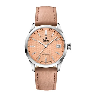 Tutima Glashütte reloj para mujeres automático Sky Lady Peach 5 BAR impermeable 6705-03 - Imagen 1 de 1