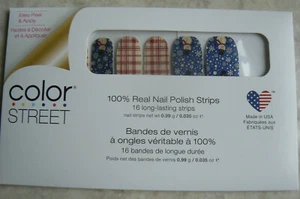 NEW Color Street SNOWMAN's LAND 100% Real Nail Polish Strips 16 pc Easy&Fun! - Picture 1 of 5