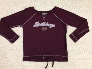 Mississippi State Bulldogs Sweatshirt Drawstring Waist * L * Raw Stitching - Picture 1 of 6
