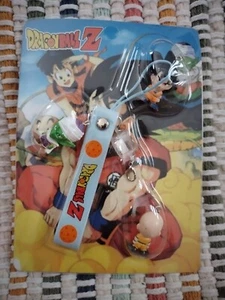 Dragon ball z Cell Phone interchangeable 3 figurine Charms 2002 Vintage - Picture 1 of 2