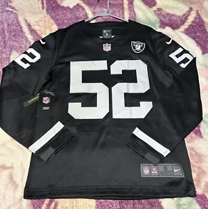 NWT Nike Standard Fit Khalil Mack Long Sleeve Player Jersey Raiders Rare🔥🔥 - Picture 1 of 10