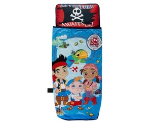 New Disney JAKE & THE NEVER LAND PIRATES Slumber Sack Sleeping Bag w/ Pillow - Picture 1 of 5