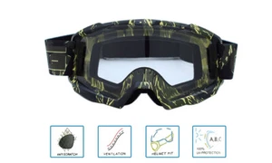 CRG Sports Motocross ATV Dirt Bike Off Road Racing Goggles for Men Women Adults - Picture 1 of 32