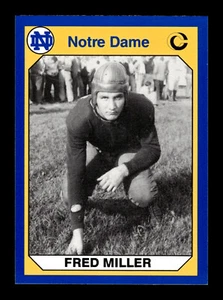1990 Collegiate Collection Notre Dame #120 Fred Miller Notre Dame Fighting Irish - Picture 1 of 2