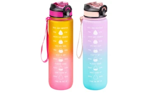 Borraccia Grande Arcobaleno Idratante Pista Ombre Traker con Cannuccia 900ml Antiperdite - Foto 1 di 6