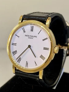 Patek Philippe Calatrava Yellow Gold White Dial Automatic Men's Watch 5120J - Picture 1 of 10
