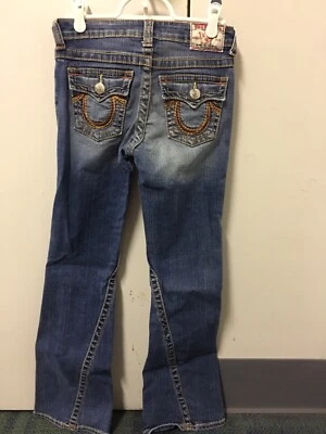 JEANS JEANS FEMININO TRUE Religion Joey arco-íris tamanho 10 - Imagem 1 de 4