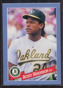 1993 Continental Baking CO. Rickey Henderson #23 Oakland Athletics 