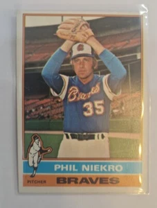 1976 TOPPS #435 PHIL NIEKRO HOF ATL BRAVES - Picture 1 of 2