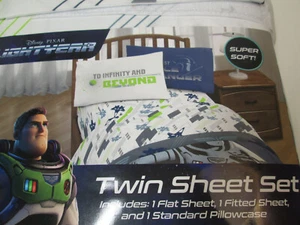 New Disney Pixar Lightyear To Infinity And Beyound Twin Sheet Set New - Picture 1 of 8