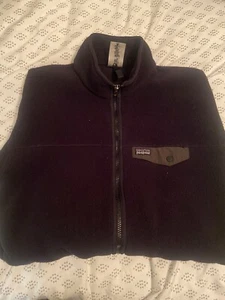 Patagonia Better Sweater Black Fleece Full Zip Jacket Boys Kids L (12) on label - Picture 1 of 9