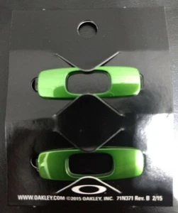 Oakley Men's Batwolf Sunglasses Replacement Icons Icon O's Logo Pair Green New - Picture 1 of 4