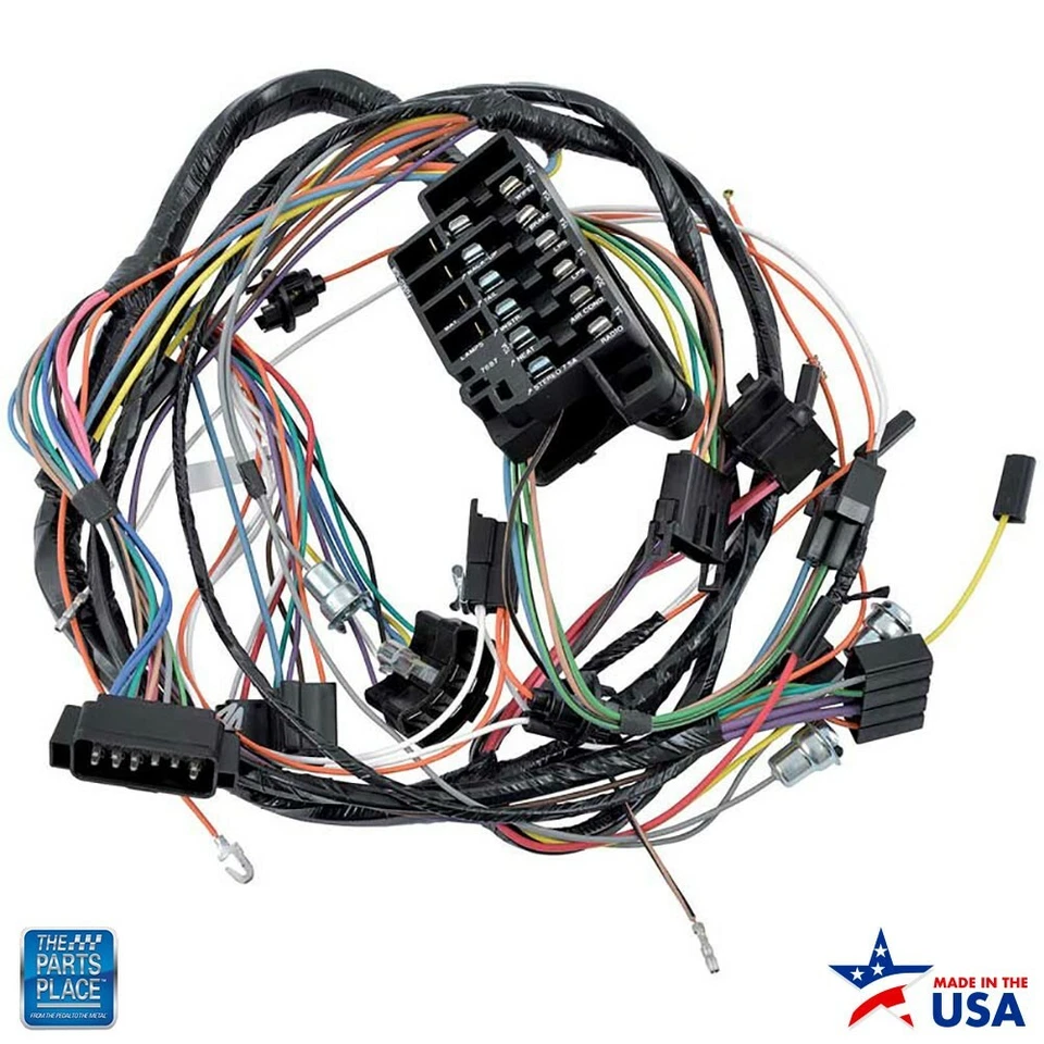 Arnés de cableado de tablero Impala 1965 consola cambio transmisión automática con medidores de fábrica EA Foto 1 de 1