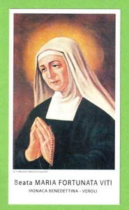 santino -Heilige Karte- Bild fromm Heiligenbilder Beata Maria Fortunata Vitti - Bild 1 von 1