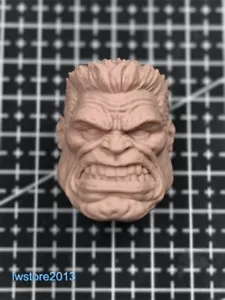 1:12 Red Hulk Giant Man Head Sculpt Carved For 6" Male Action Figure Body Toys - Picture 1 of 6