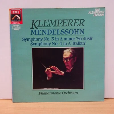 ED 29 0579 MENDELSSOHN Symphony no 3 KLEMPERER PHILHARMONIA HMV STEREO LP EX+ - Image 1 of 4