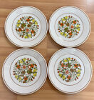SET OF 4 CORELLE BY CORNING NY 8 1/2” PLATES IN INDIAN SUMMER PATTERN, EUC