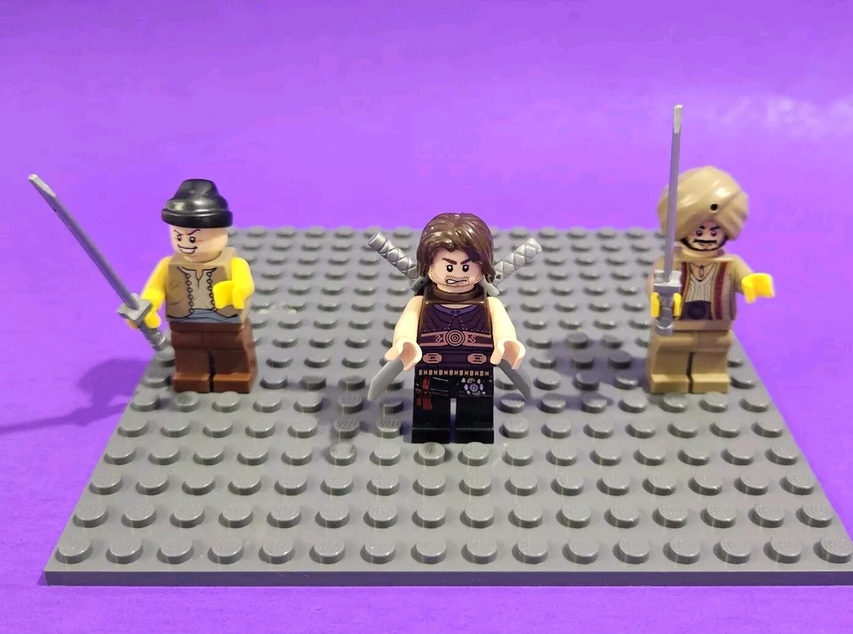 Lego Lote De 3 Minifiguras Príncipe De Persia Sheik Amar Avestruz Jockey Dastan Foto 1 de 4