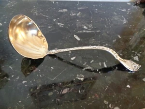 13" REED&BARTON LES CINQ FLEURS STERLINGSILBER GOLD MIT SUPPENKELLE FLATWAR No MONO - Bild 1 von 23