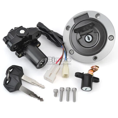 Fuel Cap Ignition Switch Seat Lock For Yamaha XVS1300A Midnight Star 2007-2011 Foto 1 de 4