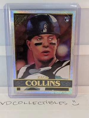 Zack Collins Rainbow Foil Rookie 2020 Topps Gallery Baseball MLB Card #129 - Image 1 of 3