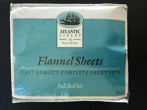 NUEVO ROPA DE CAMA ATLÁNTICA DE COLECCIÓN 4 piezas SÁBANAS DE FRANELA DE ALGODÓN DE PRIMERA CALIDAD Cama completa floral - Imagen 1 de 9
