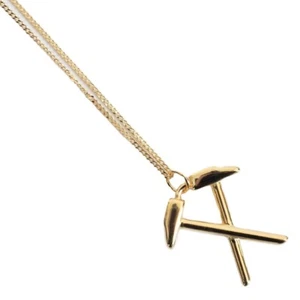 West Ham United FC 18ct Gold Plated on Silver Pendant & Chain, Birthday, Gift - Picture 1 of 4