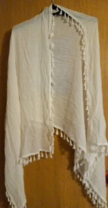 Vintage White Shoulder Shaw Beautiful and Elegant New W/O Tags - Picture 1 of 3