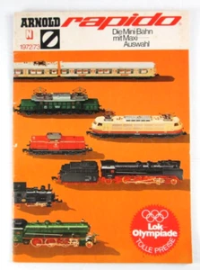 De colección 1972 1973 Arnold Rapido Lok Olympiade Modelo Trenes Catálogo Texto Alemán - Imagen 1 de 12
