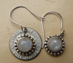 Rainbow moonstone earrings set in Sterling Silver with low wholesale pricing - Picture 1 of 10