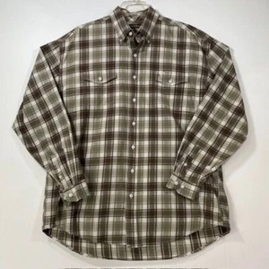 Camisa clásica a cuadros con botones Stetson para hombre bolsillos dobles en el pecho informal XL - Imagen 1 de 11